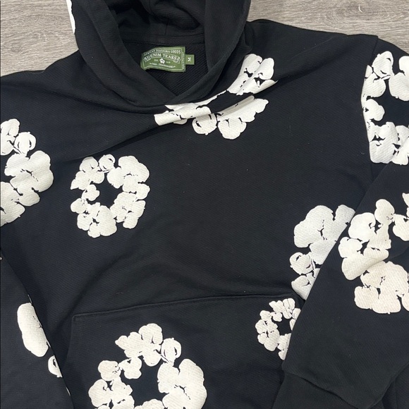 Black and White Denim Tears Hoodie - Picture 5 of 5